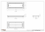 6.5x18 - Classic Drop-in Air Vent, Flush Floor-Matching, All Metal, Floor Vent Cover - TRM Metal  18x6.5