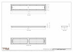 6.5x39 - Classic Drop-in Air Vent, Flush Floor-Matching, All Metal, Floor Vent Cover - TRM Metal  39x6.5