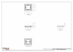6.5x7.5 - Classic Drop-in Air Vent, Flush Floor-Matching, All Metal, Floor Vent Cover - TRM Metal  7.5x6.5