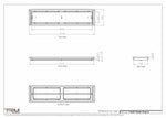 7.5x32 - Classic Drop-in Air Vent, Flush Floor-Matching, All Metal, Floor Vent Cover - TRM Metal  32x7.5