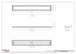7.5x59 - Classic Drop-in Air Vent, Flush Floor-Matching, All Metal, Floor Vent Cover - TRM Metal  59x7.5