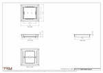 7.5x8 - Classic Drop-in Air Vent, Flush Floor-Matching, All Metal, Floor Vent Cover - TRM Metal  8x7.5