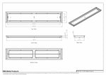 7x39 Classic Drop-in Air Vent, Flush Floor-Matching, All Metal, Floor Vent Cover for 7x39 air vent