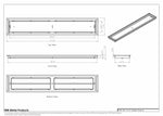 7x41 Classic Drop-in Air Vent, Flush Floor-Matching, All Metal, Floor Vent Cover for 7x41 air vent