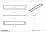 7x42 Classic Drop-in Air Vent, Flush Floor-Matching, All Metal, Floor Vent Cover for 7x42 air vent