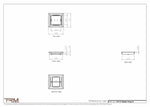 7x7.5 - Classic Drop-in Air Vent, Flush Floor-Matching, All Metal, Floor Vent Cover - TRM Metal  7.5x7