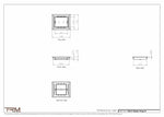 7x8.5 - Classic Drop-in Air Vent, Flush Floor-Matching, All Metal, Floor Vent Cover - TRM Metal  8.5x7
