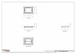 7x9.5 - Classic Drop-in Air Vent, Flush Floor-Matching, All Metal, Floor Vent Cover - TRM Metal  9.5x7