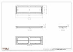 8.5x30 - Classic Drop-in Air Vent, Flush Floor-Matching, All Metal, Floor Vent Cover - TRM Metal  30x8.5