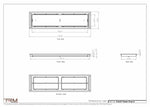 8.5x33 - Classic Drop-in Air Vent, Flush Floor-Matching, All Metal, Floor Vent Cover - TRM Metal  33x8.5