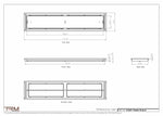 8.5x41 - Classic Drop-in Air Vent, Flush Floor-Matching, All Metal, Floor Vent Cover - TRM Metal  41x8.5