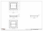 8.5x9 - Classic Drop-in Air Vent, Flush Floor-Matching, All Metal, Floor Vent Cover - TRM Metal  9x8.5