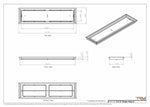 8x31 Classic Drop-in Air Vent, Flush Floor-Matching, All Metal, Floor Vent Cover for 8x31 air vent