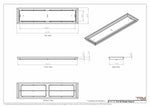 8x33 Classic Drop-in Air Vent, Flush Floor-Matching, All Metal, Floor Vent Cover for 8x33 air vent