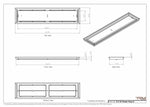 8x35 Classic Drop-in Air Vent, Flush Floor-Matching, All Metal, Floor Vent Cover for 8x35 air vent