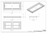 9x21 Classic Drop-in Air Vent, Flush Floor-Matching, All Metal, Floor Vent Cover (21x9)