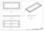 9x22 Classic Drop-in Air Vent, Flush Floor-Matching, All Metal, Floor Vent Cover (22x9)