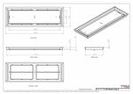 9x28 Classic Drop-in Air Vent, Flush Floor-Matching, All Metal, Floor Vent Cover (28x9)