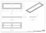 9x31 Classic Drop-in Air Vent, Flush Floor-Matching, All Metal, Floor Vent Cover (31x9)