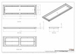 9x32 Classic Drop-in Air Vent, Flush Floor-Matching, All Metal, Floor Vent Cover (32x9)
