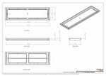 9x34 Classic Drop-in Air Vent, Flush Floor-Matching, All Metal, Floor Vent Cover (34x9)