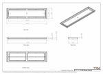 9x38 Classic Drop-in Air Vent, Flush Floor-Matching, All Metal, Floor Vent Cover (38x9)