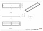 9x42 Classic Drop-in Air Vent, Flush Floor-Matching, All Metal, Floor Vent Cover (42x9)