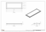 10.5x28 - Modern-Ceiling-Vent Cover-TRM Metal -  28x10.5
