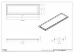 10.5x36 - Modern-Ceiling-Vent Cover-TRM Metal -  36x10.5