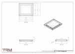 10x11.5 - Modern-Ceiling-Vent Cover-TRM Metal -  11.5x10
