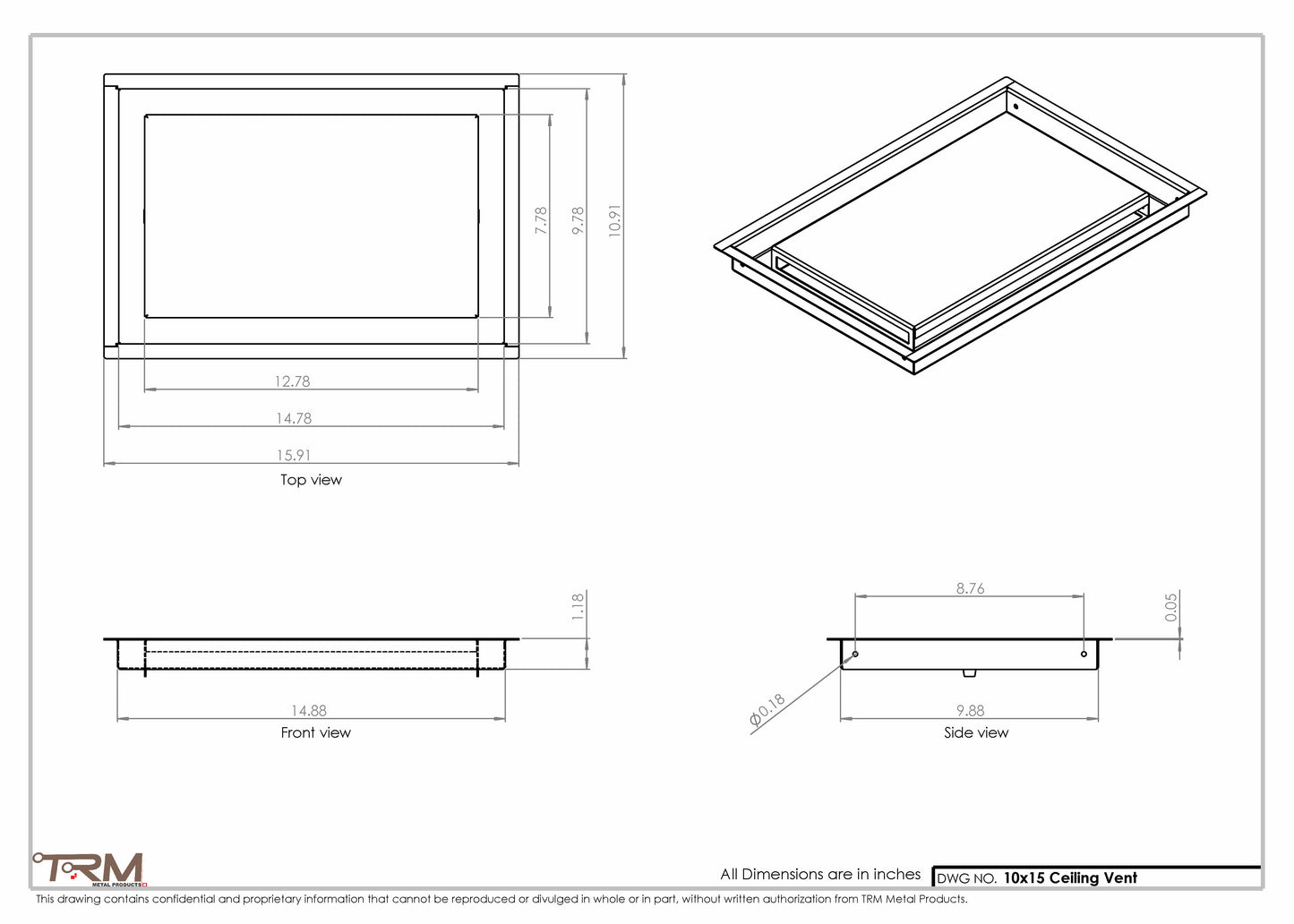 10x15-Modern-Ceiling-Vent Cover-TRM Metal- 15x10