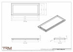10x24.5 - Modern-Ceiling-Vent Cover-TRM Metal -  24.5x10