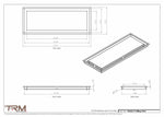 10x26.5 - Modern-Ceiling-Vent Cover-TRM Metal -  26.5x10