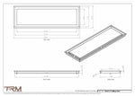 10x31.5 - Modern-Ceiling-Vent Cover-TRM Metal -  31.5x10