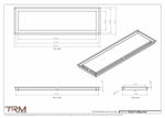 10x33.5 - Modern-Ceiling-Vent Cover-TRM Metal -  33.5x10