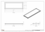 11.5x33 - Modern-Ceiling-Vent Cover-TRM Metal -  33x11.5