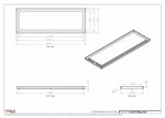 11.5x34 - Modern-Ceiling-Vent Cover-TRM Metal -  34x11.5