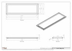 11.5x36 - Modern-Ceiling-Vent Cover-TRM Metal -  36x11.5