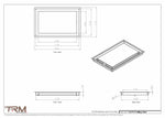 11x17.5 - Modern-Ceiling-Vent Cover-TRM Metal -  17.5x11