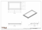 11x19.5 - Modern-Ceiling-Vent Cover-TRM Metal -  19.5x11