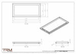 11x23.5 - Modern-Ceiling-Vent Cover-TRM Metal -  23.5x11