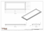 11x30.5 - Modern-Ceiling-Vent Cover-TRM Metal -  30.5x11