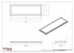 11x34.5 - Modern-Ceiling-Vent Cover-TRM Metal -  34.5x11