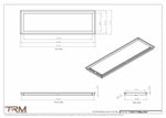 11x36.5 - Modern-Ceiling-Vent Cover-TRM Metal -  36.5x11