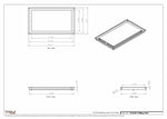 12.5x22 - Modern-Ceiling-Vent Cover-TRM Metal -  22x12.5