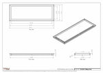 12.5x35 - Modern-Ceiling-Vent Cover-TRM Metal -  35x12.5