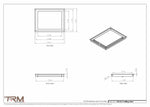 12x15.5 - Modern-Ceiling-Vent Cover-TRM Metal -  15.5x12