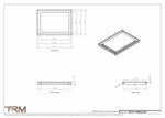 12x16.5 - Modern-Ceiling-Vent Cover-TRM Metal -  16.5x12