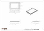 12x17.5 - Modern-Ceiling-Vent Cover-TRM Metal -  17.5x12