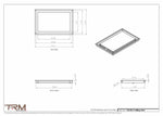 12x18.5 - Modern-Ceiling-Vent Cover-TRM Metal -  18.5x12